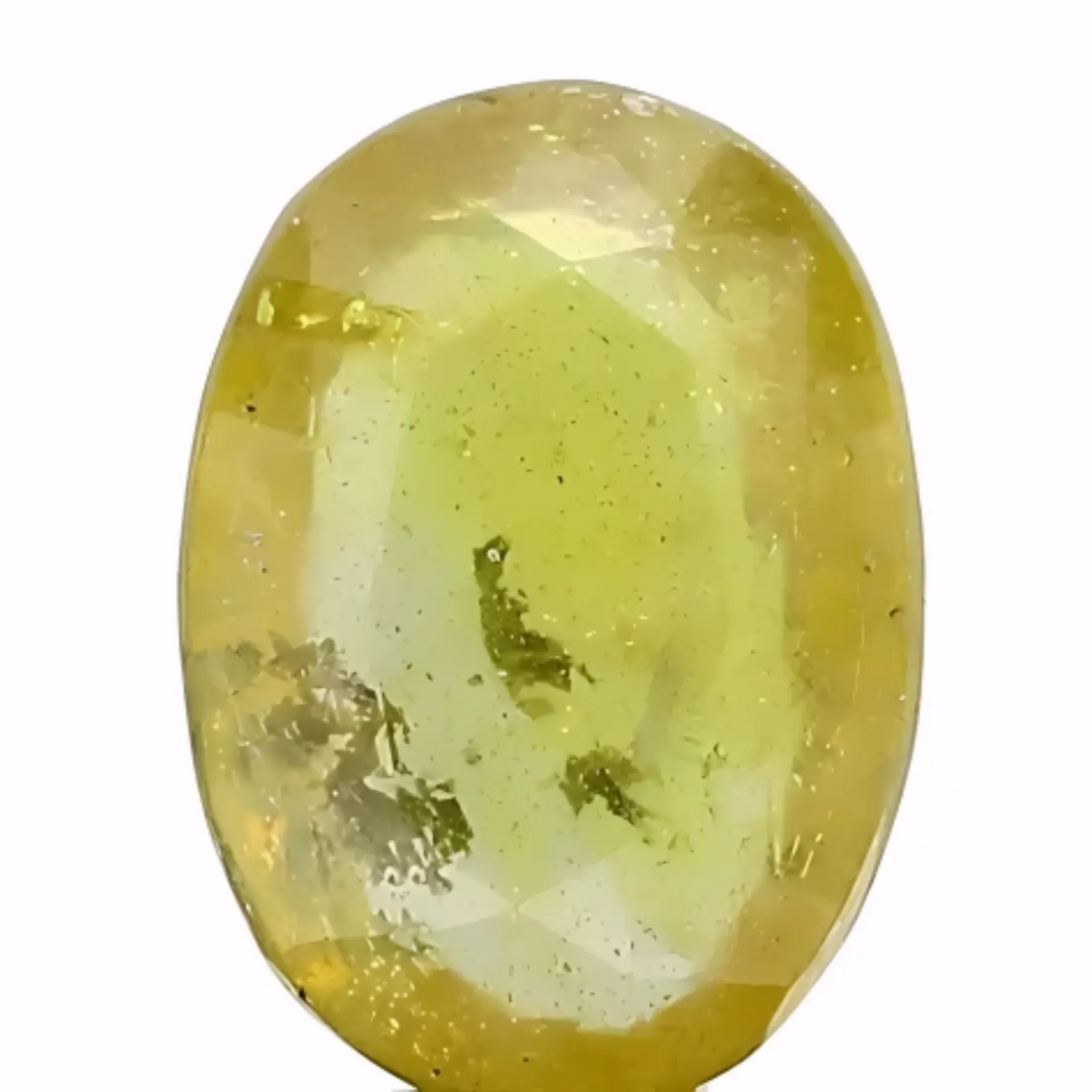 4.35ct Certified Bangkok Yellow Sapphire – Heat Treated – Brilliant Natural Beauty