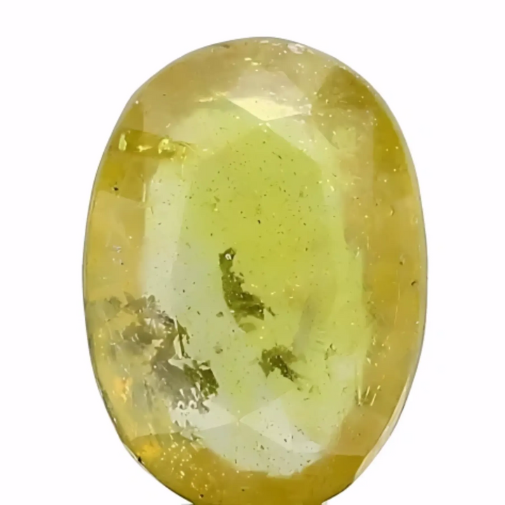 4.35ct Certified Bangkok Yellow Sapphire – Heat Treated – Brilliant Natural Beauty