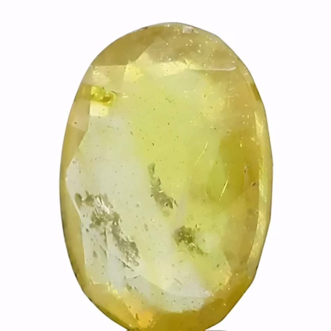 4.35ct Certified Bangkok Yellow Sapphire – Heat Treated – Brilliant Natural Beauty