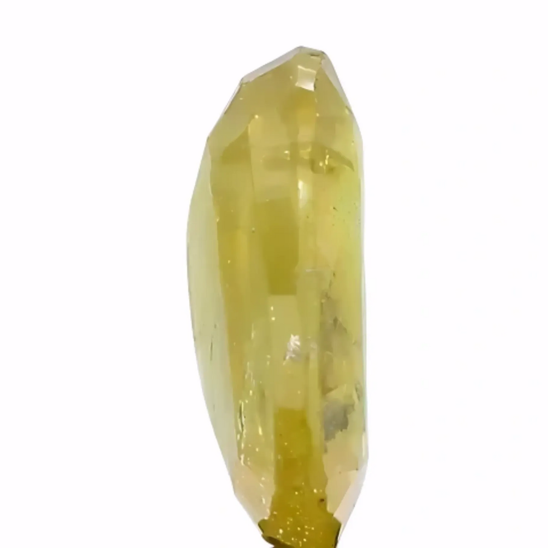 4.35ct Certified Bangkok Yellow Sapphire – Heat Treated – Brilliant Natural Beauty