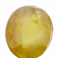 5.88ct Genuine Yellow Sapphire (Heated & treat) – Bangkok Origin – Lustrous & Elegant