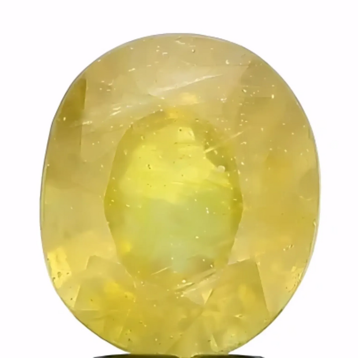 4.85ct Natural Yellow Sapphire – Heated Gemstone from Bangkok – Vivid Golden Hue