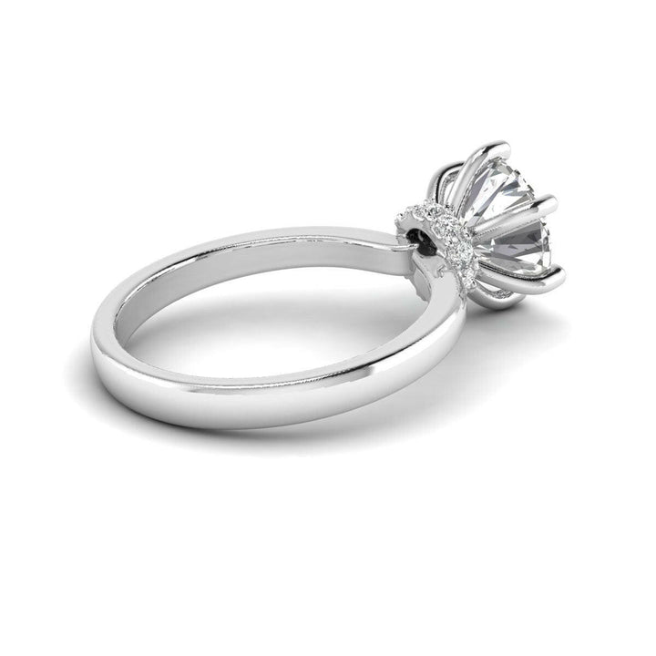 A Diamond Dream 14K White Gold 2.00ct Round Lab-Grown Ring.