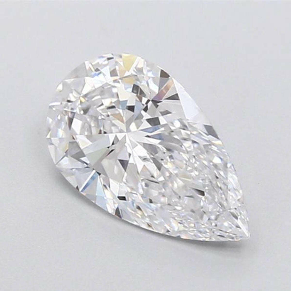 Adorn Yourself with the Astonishing 1.58 carat Pear-Shaped Lab-Created Diamond.