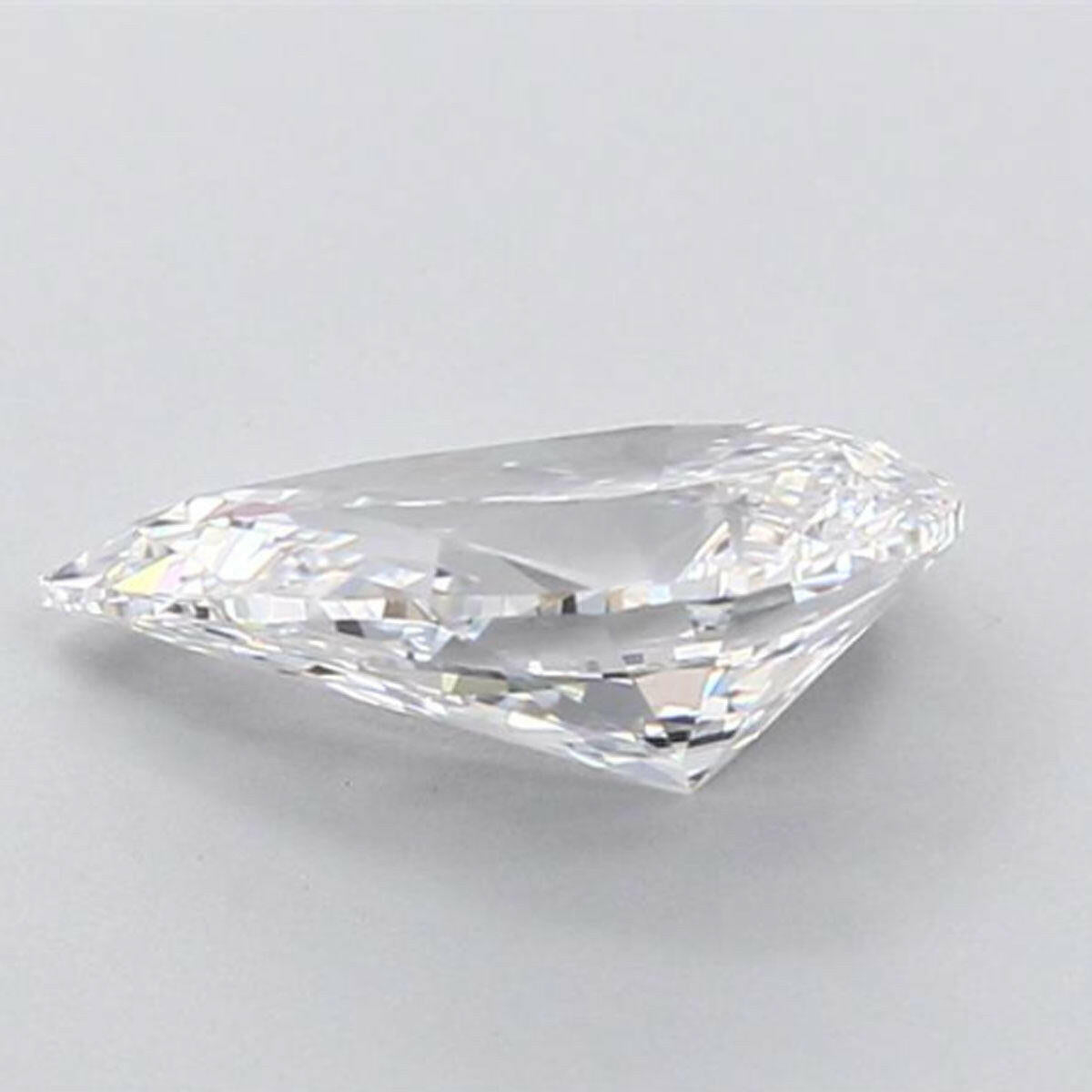 Adorn Yourself with the Astonishing 1.58 carat Pear-Shaped Lab-Created Diamond.