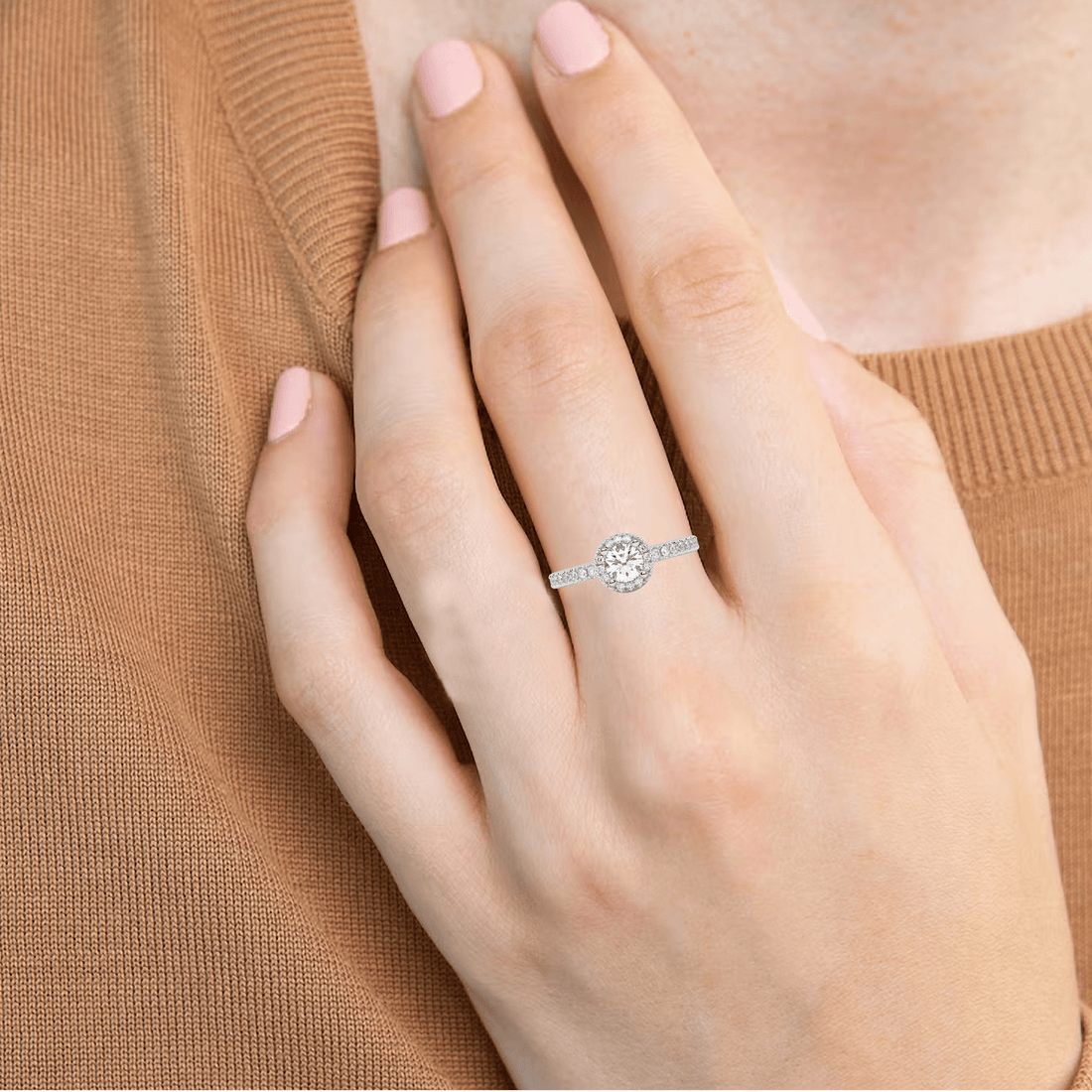 0.84ct Lab Diamond Ring in 14K Yellow Gold | SolitaireMart