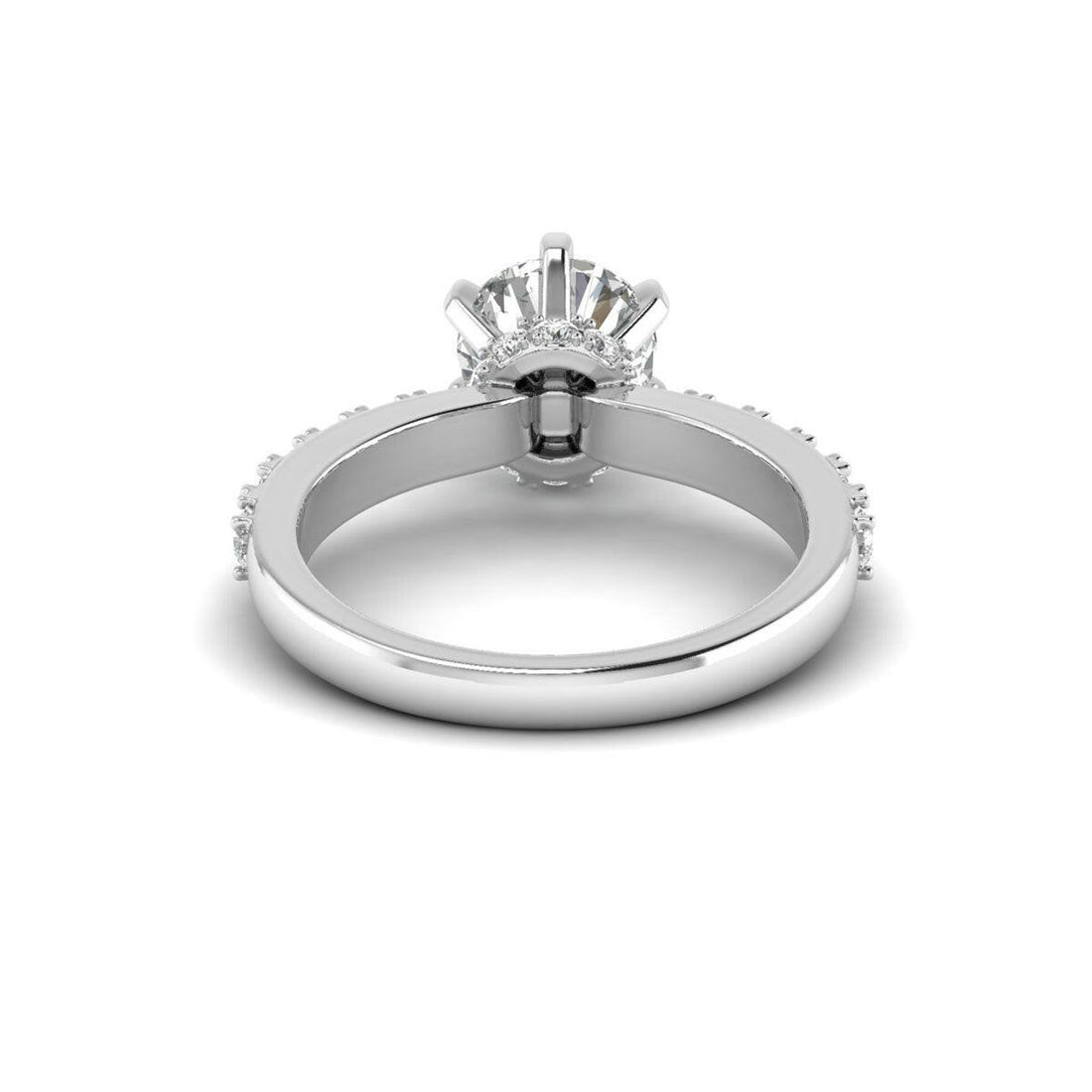 Eternal Brilliance 14K White Gold 1.00 Carat Lab-Grown Diamond Ring.
