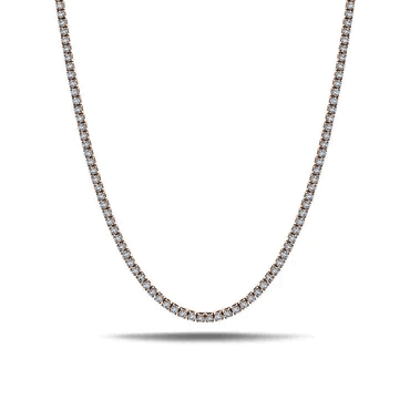 Eternal Glamour and Exquisite Craftsmanship: Embrace the Radiance of our 20 Inch 0.25 Carat Each Lab-Grown Eternity Tennis Necklace.