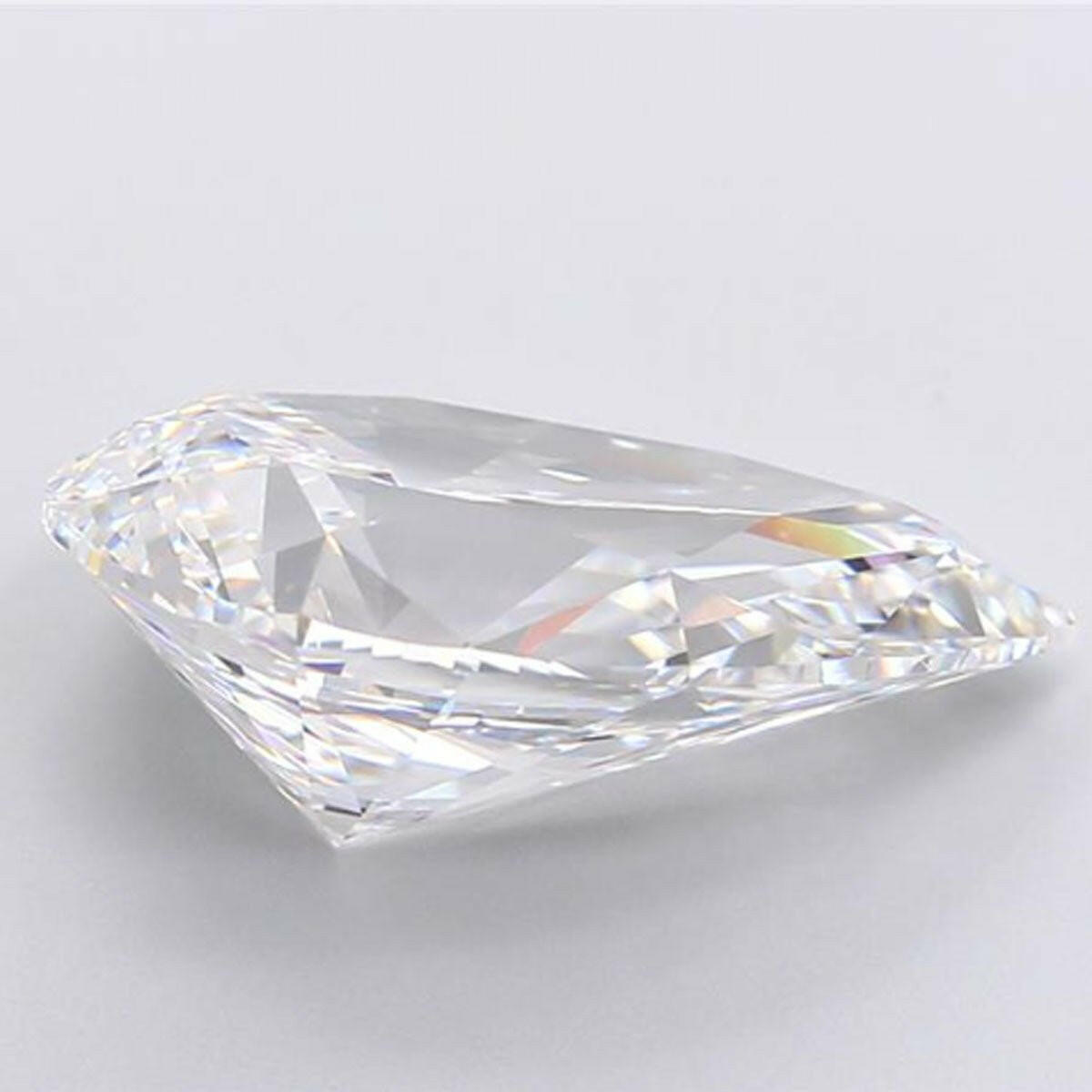 Experience the Captivating Sparkle of 7.24 Carat Pear-Shaped Lab-Grown Diamonds.