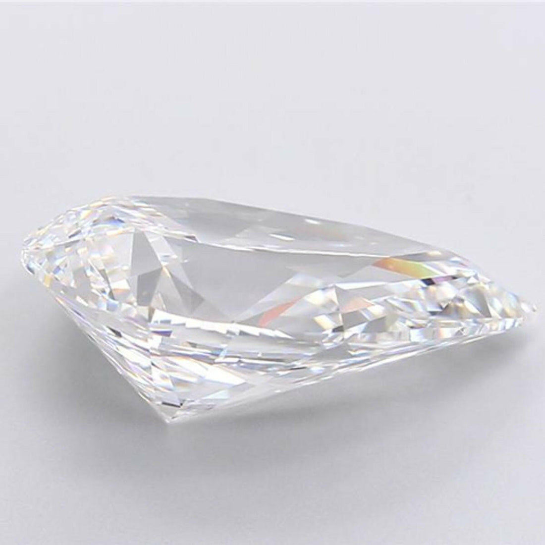 Experience the Captivating Sparkle of 7.24 Carat Pear-Shaped Lab-Grown Diamonds.