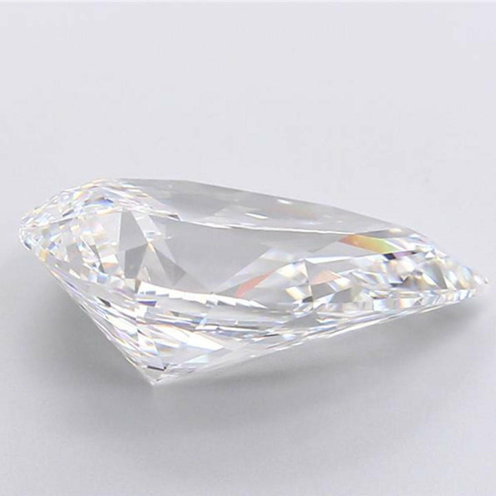Experience the Captivating Sparkle of 7.24 Carat Pear-Shaped Lab-Grown Diamonds.