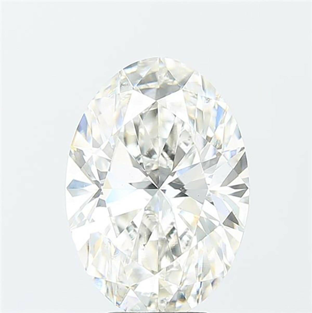 Oval cut 0.51 carat lab grown diamond.