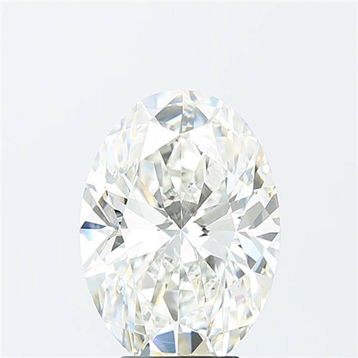 Oval cut 0.52 carat lab grown diamond.