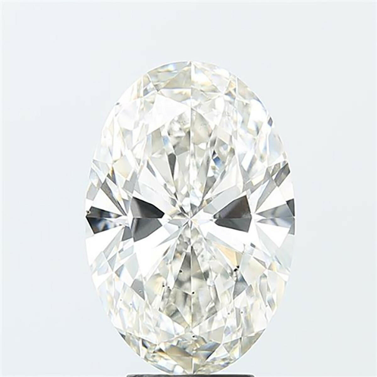 Oval cut 0.52 carat lab grown diamond.