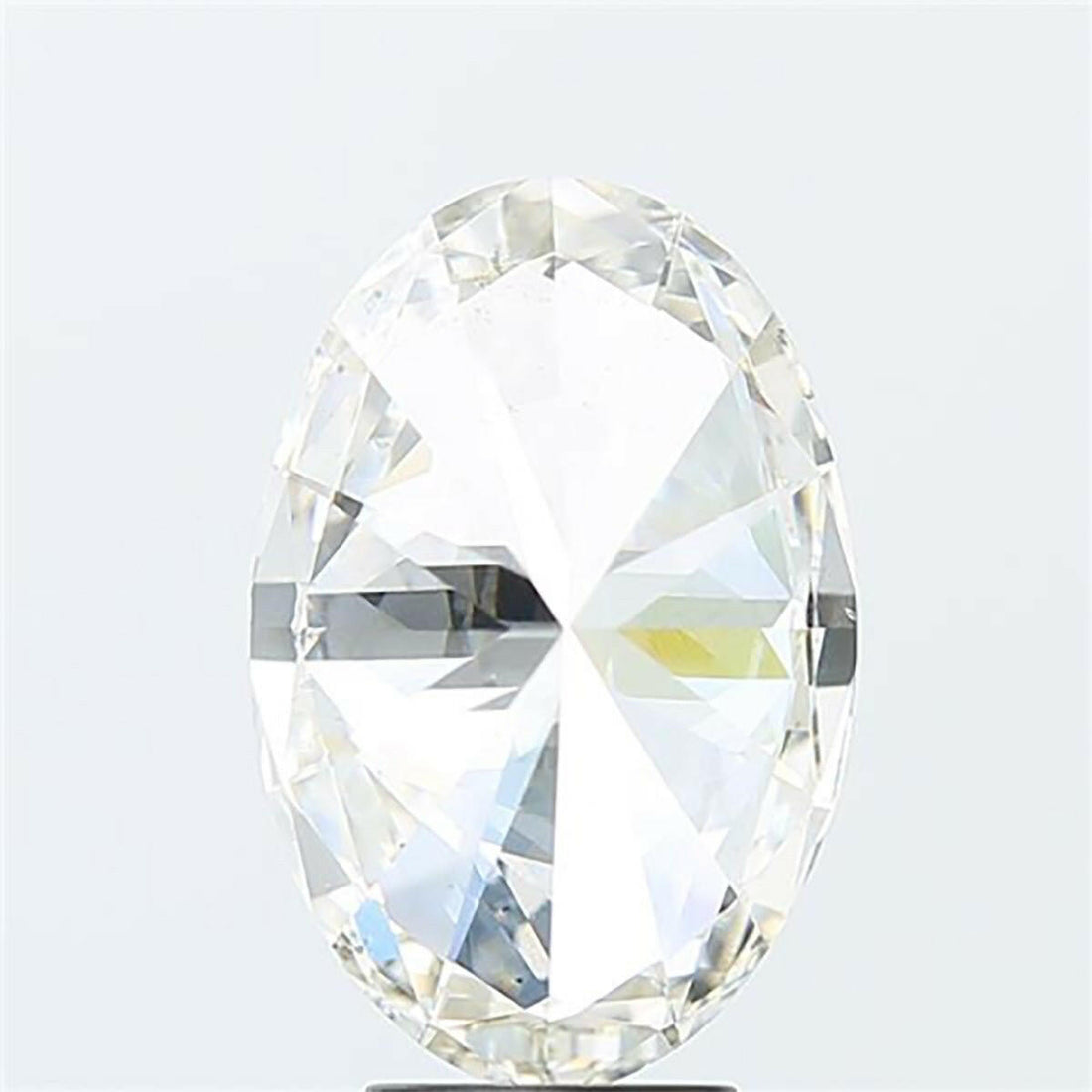 Oval cut 0.52 carat lab grown diamond.