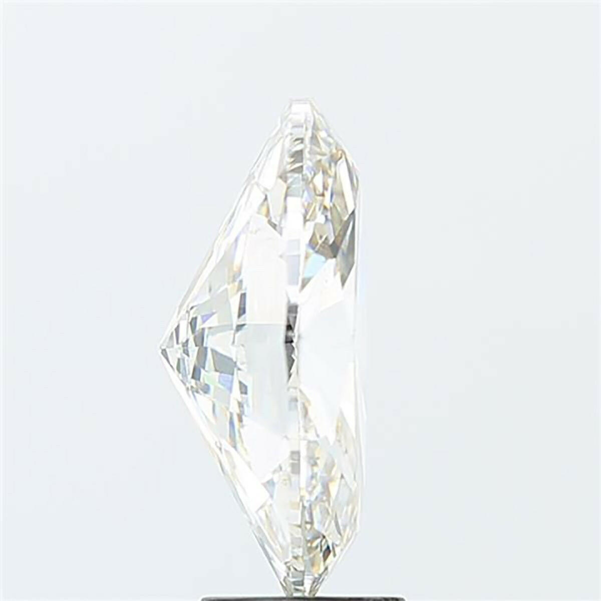 Oval cut 0.52 carat lab grown diamond.