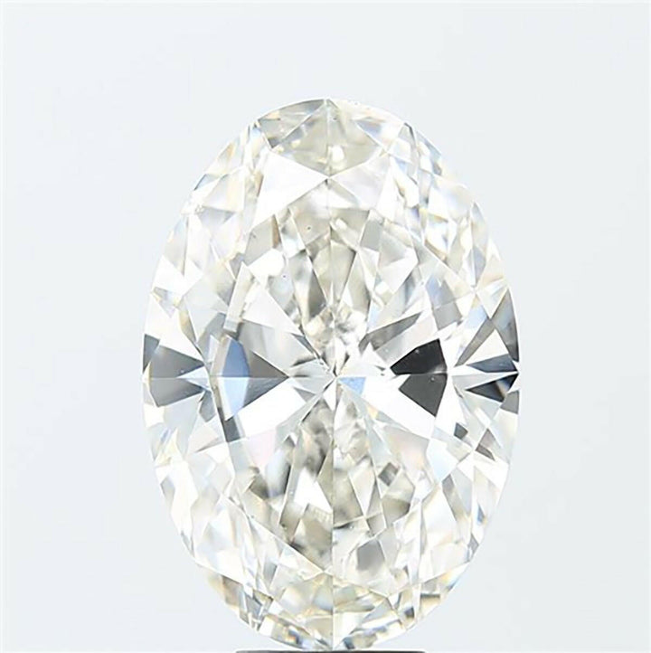 Oval cut 0.53 carat lab grown diamond.
