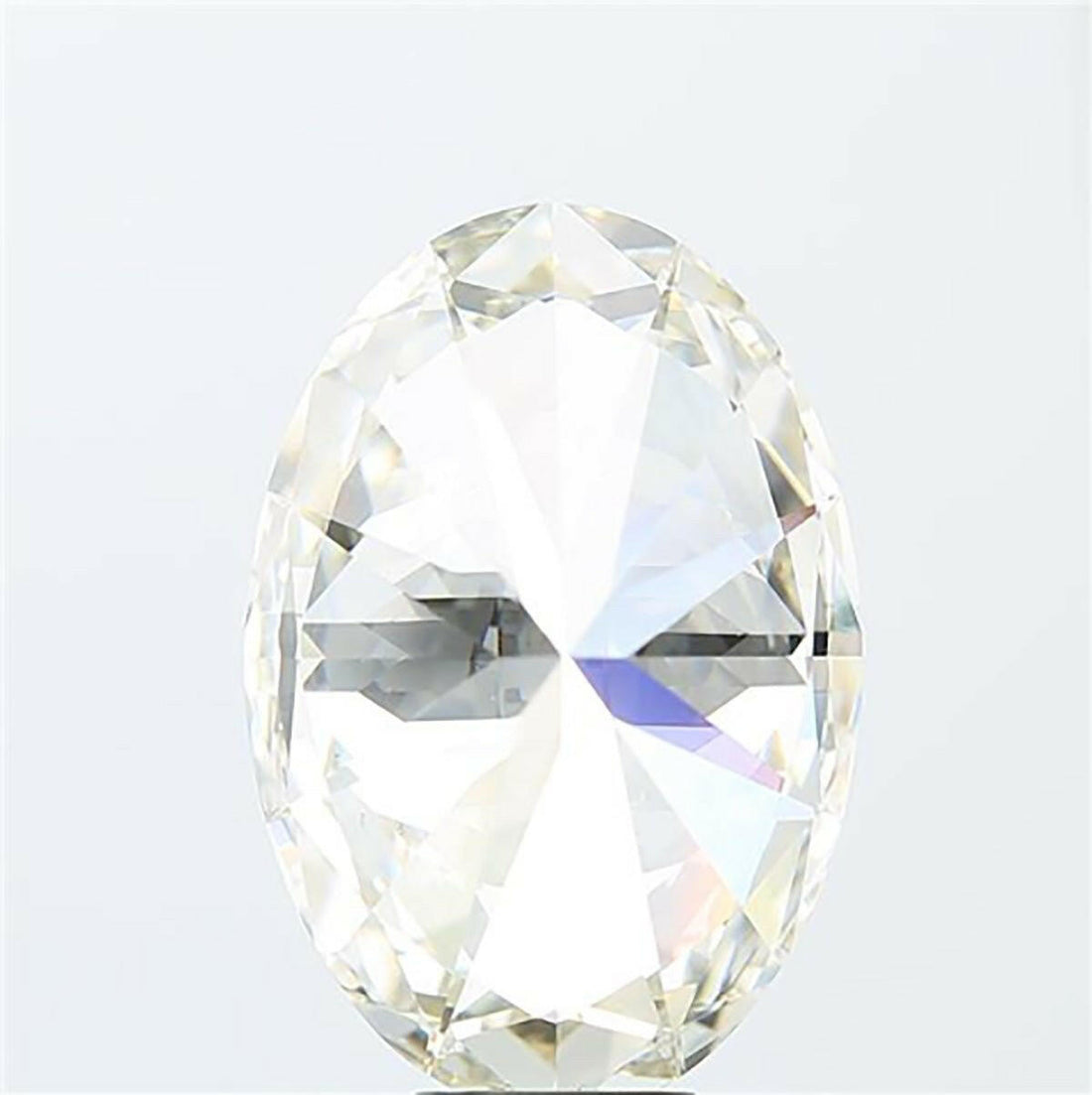 Oval cut 0.53 carat lab grown diamond.