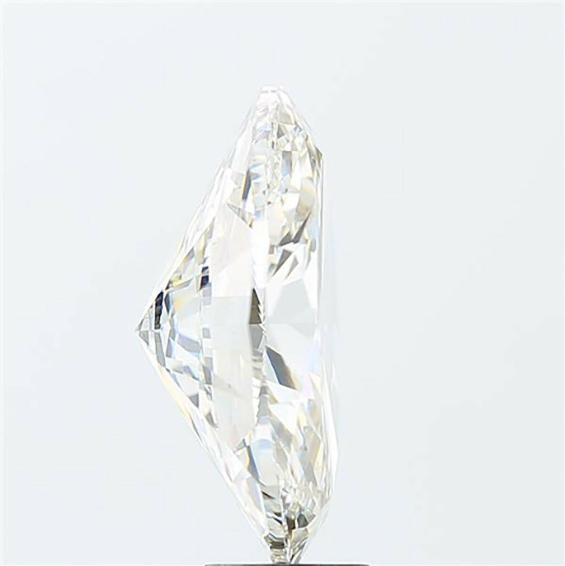 Oval cut 0.53 carat lab grown diamond.