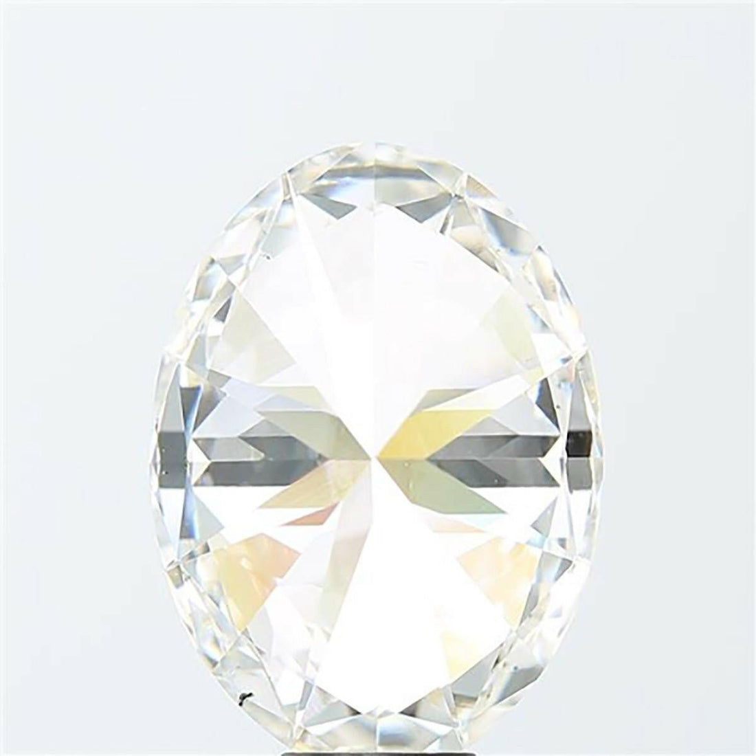 Oval cut 0.54 carat lab grown diamond.