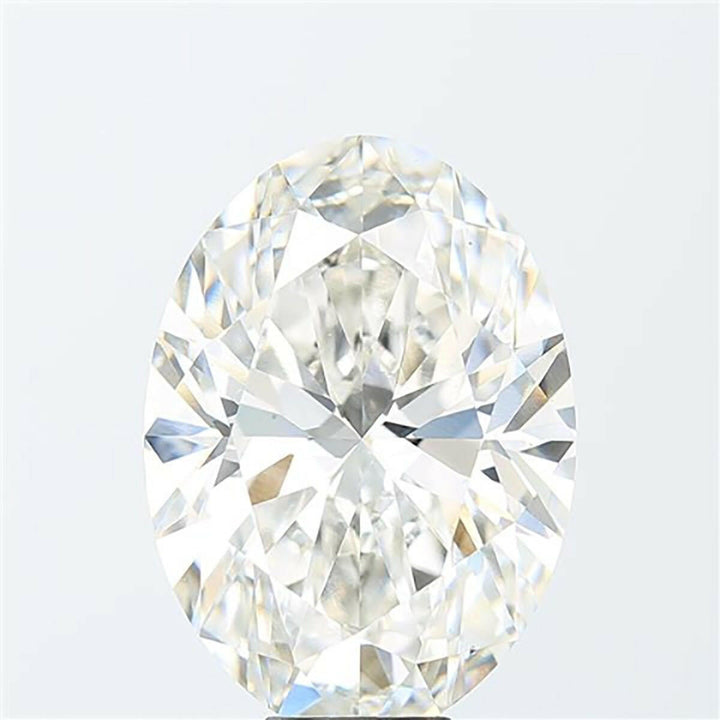 Oval cut 0.54 carat lab grown diamond.