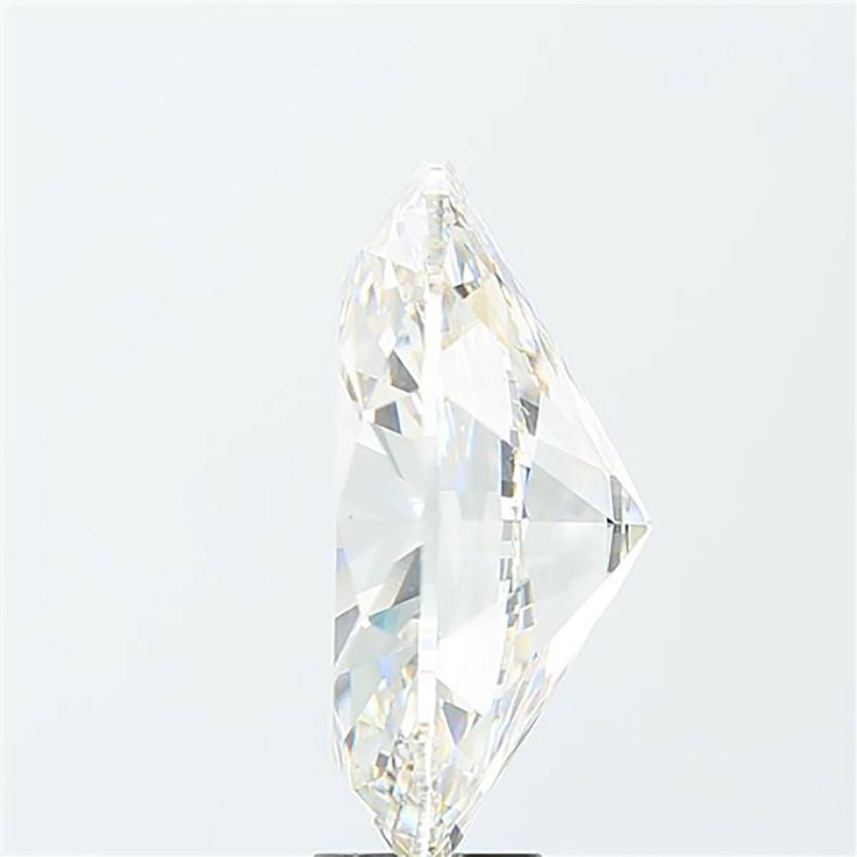 Oval cut 0.54 carat lab grown diamond.