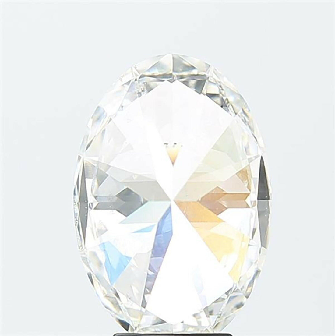 Oval cut 0.55 carat lab grown diamond.