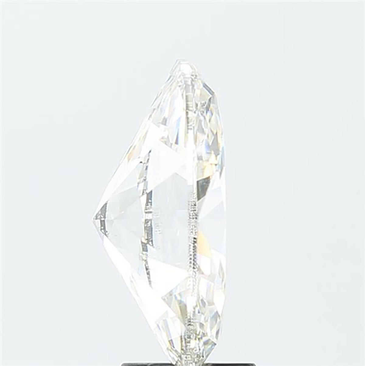 Oval cut 0.55 carat lab grown diamond.