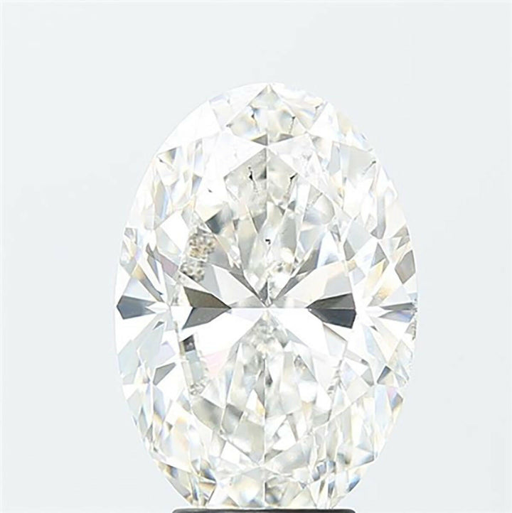 Oval cut 0.55 carat lab grown diamond.