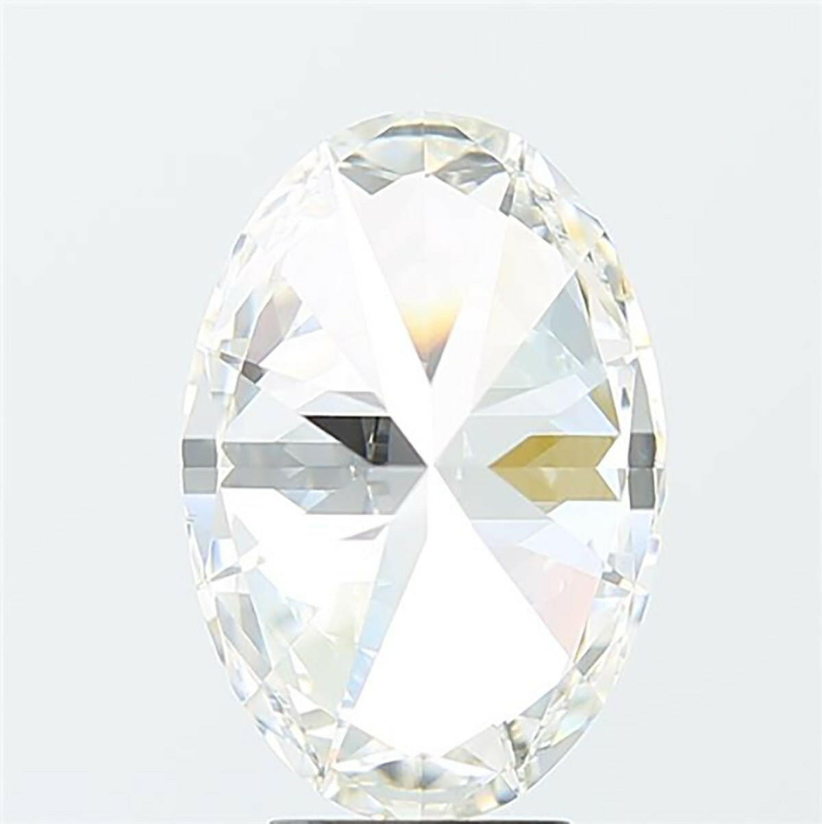 Oval cut 0.55 carat lab grown diamond.