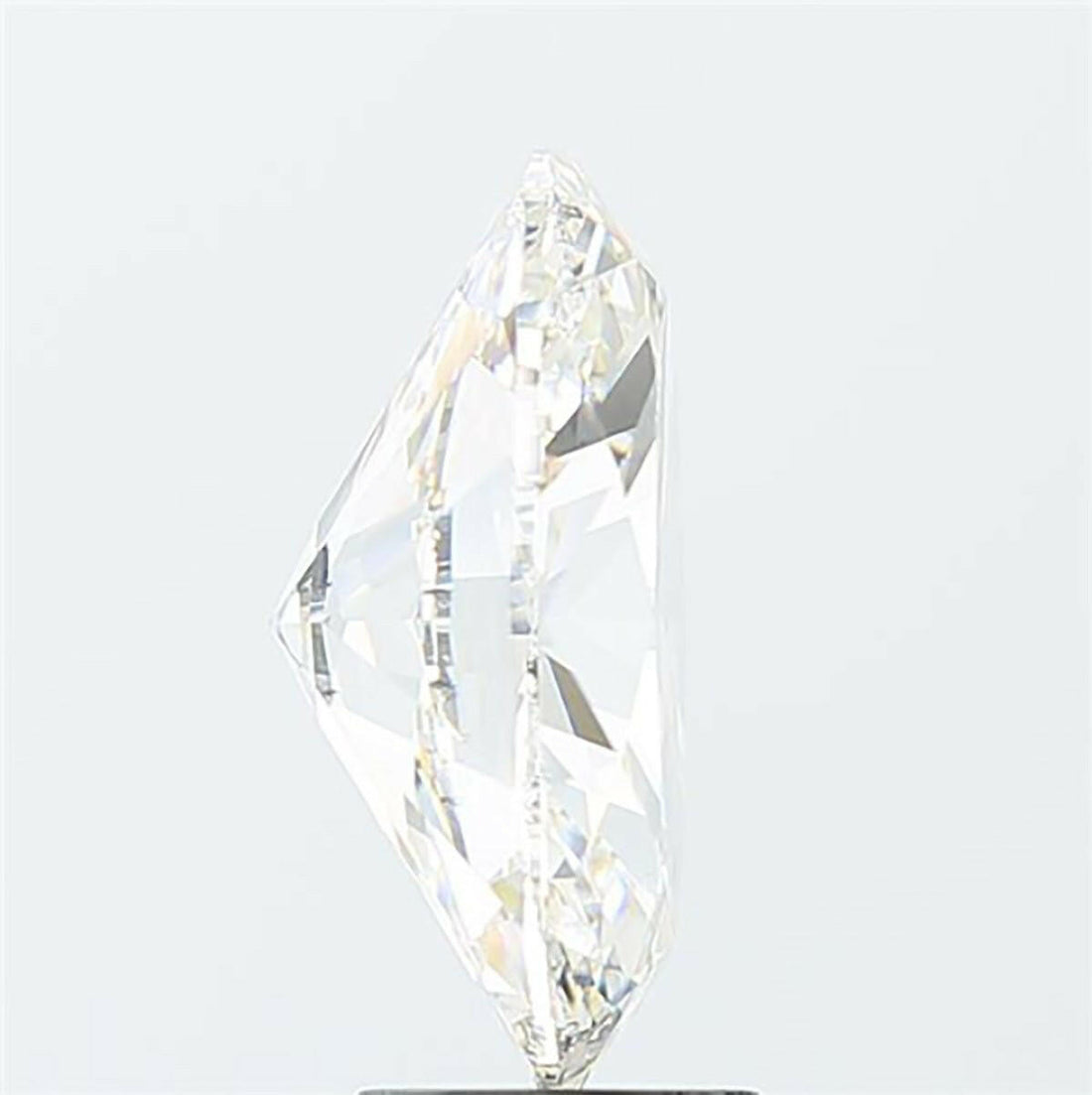 Oval cut 0.55 carat lab grown diamond.