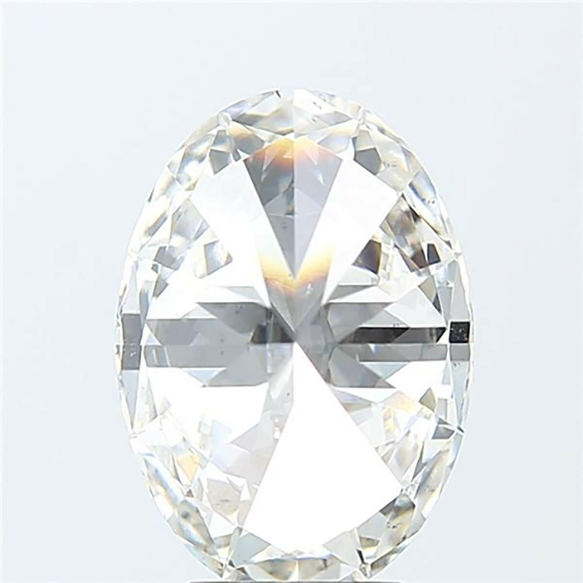 Oval cut 0.56 carat lab grown diamond.