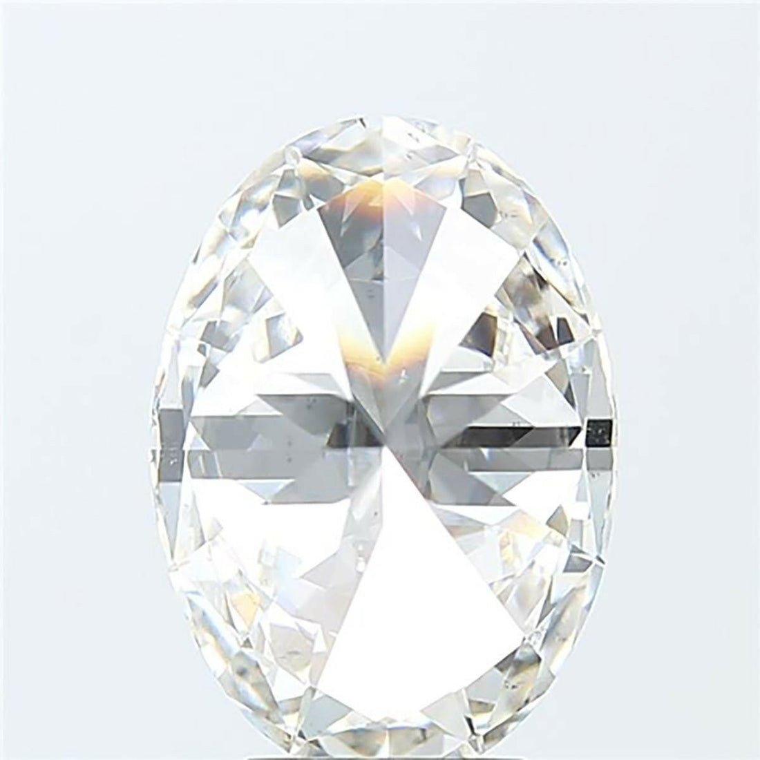 Oval cut 0.56 carat lab grown diamond.