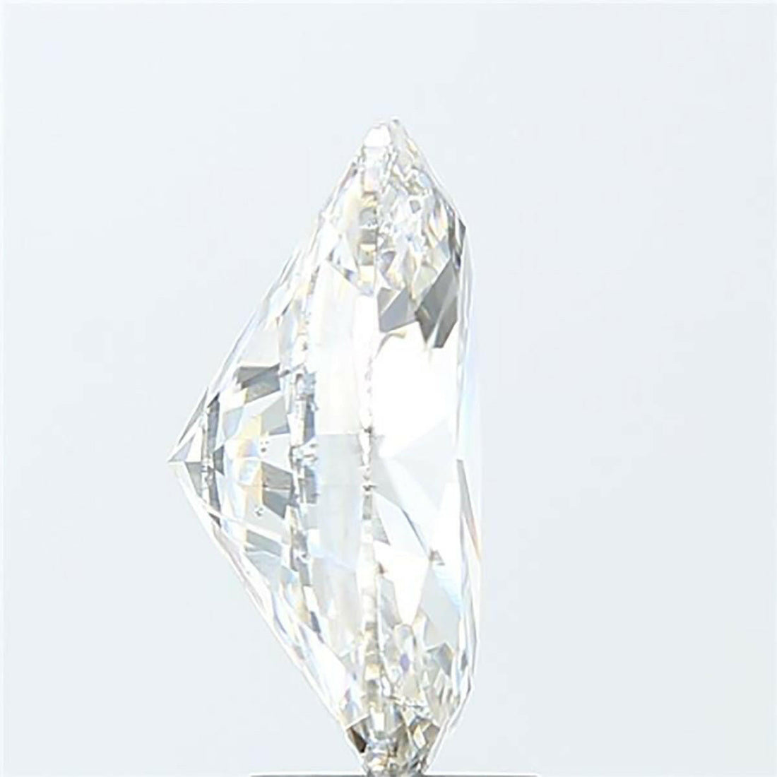 Oval cut 0.56 carat lab grown diamond.