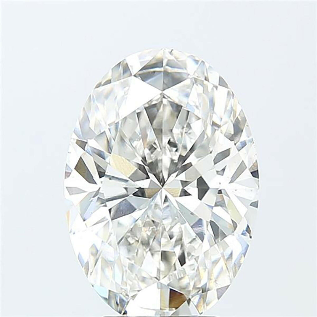 Oval cut 0.56 carat lab grown diamond.