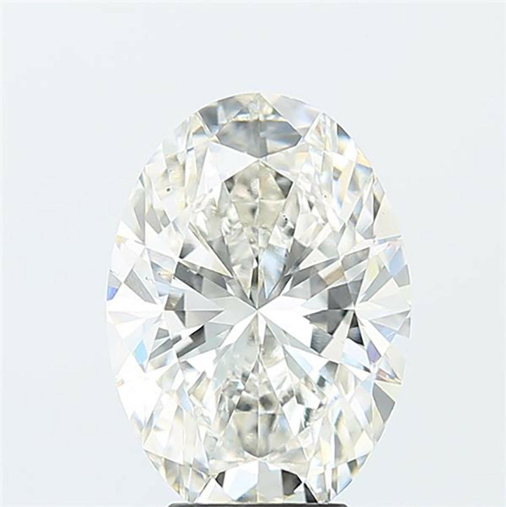 Oval cut 0.57 carat lab grown diamond.