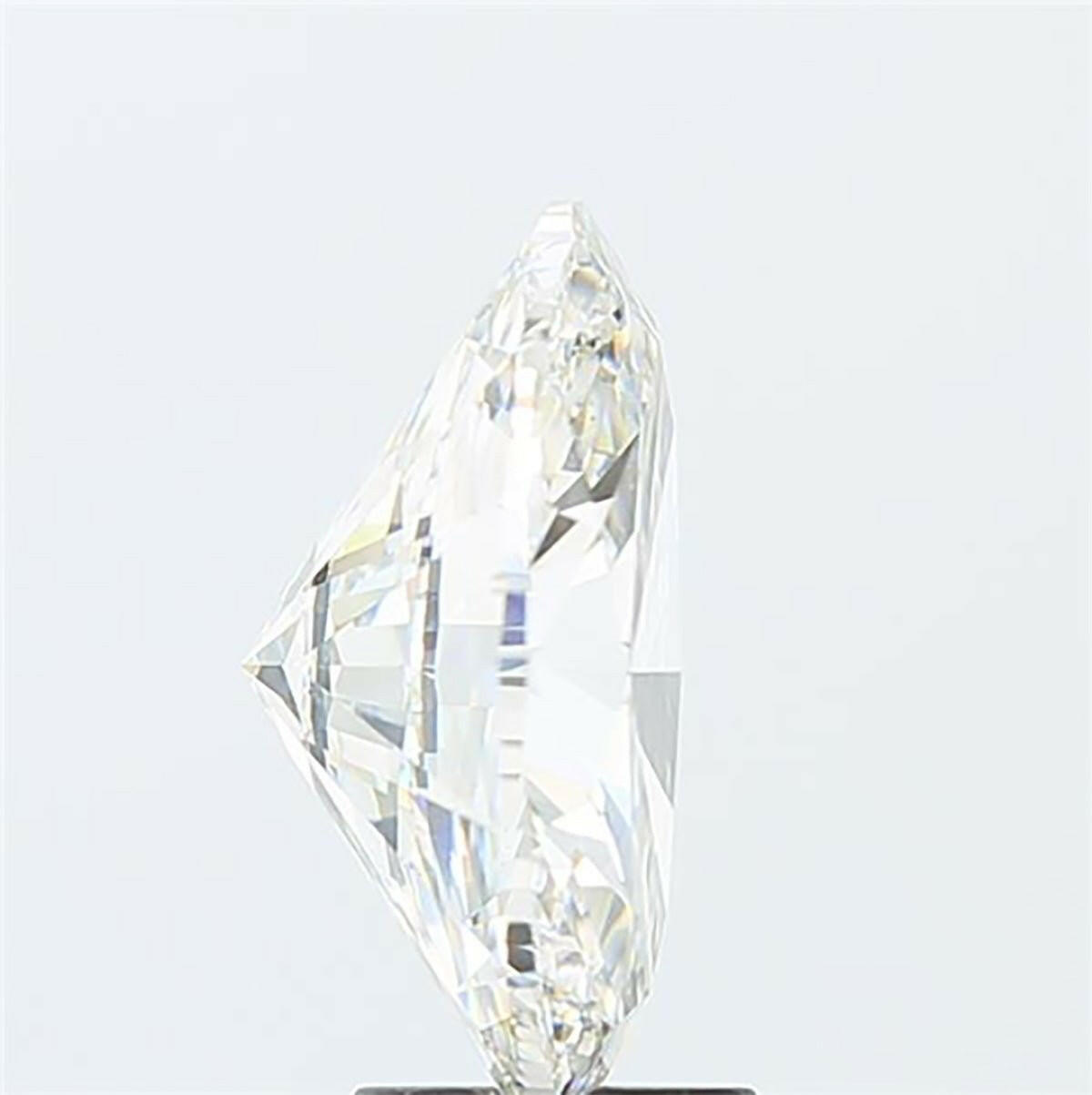 Oval cut 0.57 carat lab grown diamond.