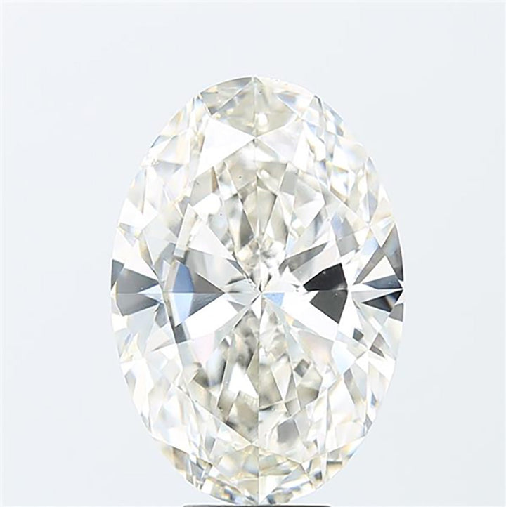 Oval cut 12.06 carat lab grown diamond.