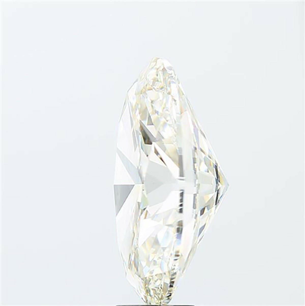 Oval cut 12.83 carat lab grown diamond.