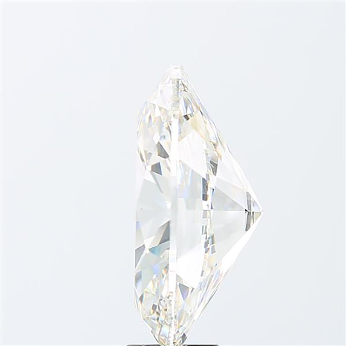 Oval cut 15.12 carat lab grown diamond.