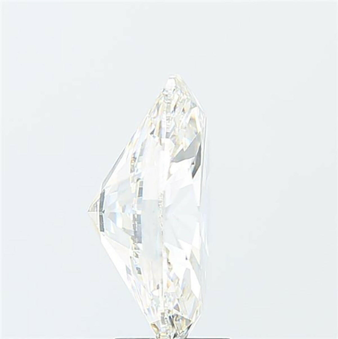 Oval cut 1.69 carat lab grown diamond.