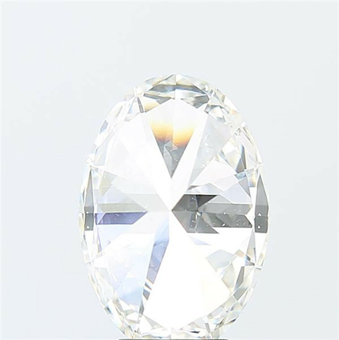 Oval cut 1.69 carat lab grown diamond.