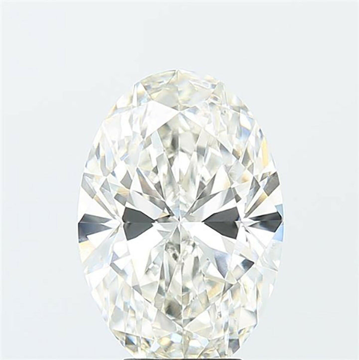 Oval cut 2.07 carat lab grown diamond.