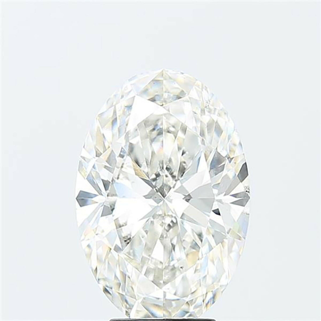 Oval cut 2.14 carat lab grown diamond.