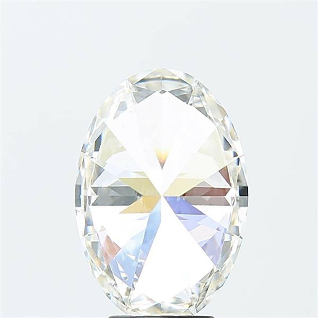 Oval cut 2.14 carat lab grown diamond.