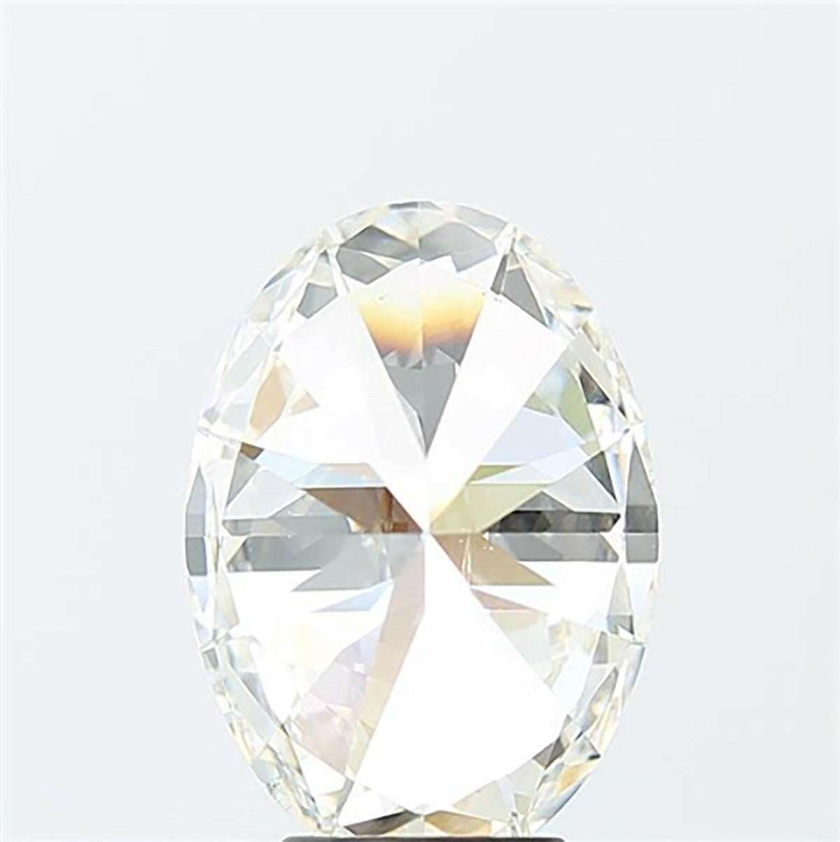 Oval cut 2.18 carat lab grown diamond.