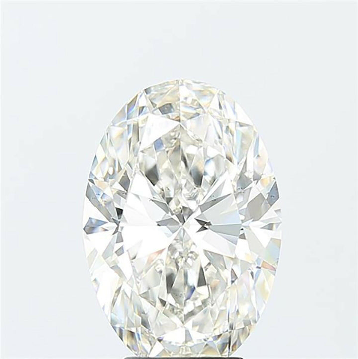 Oval cut 5.00 carat lab grown diamond.