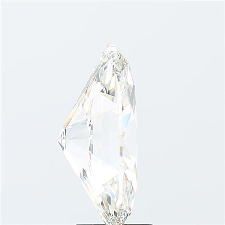 Oval cut 5.01 carat lab grown diamond.