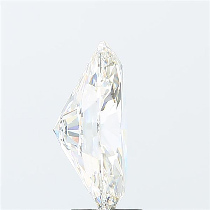 Oval cut 5.01 carat lab grown diamond.