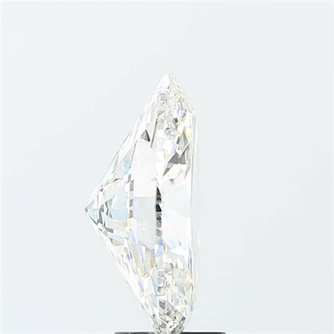 Oval cut 5.02 carat lab grown diamond.